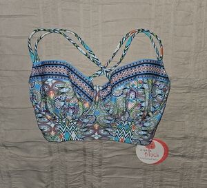 Colorful Patterned Bikini Top